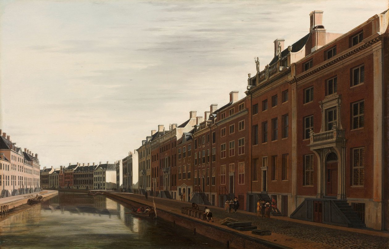 Pohled na Golden Bend v Herengracht od západu od Gerrit Berckheyde