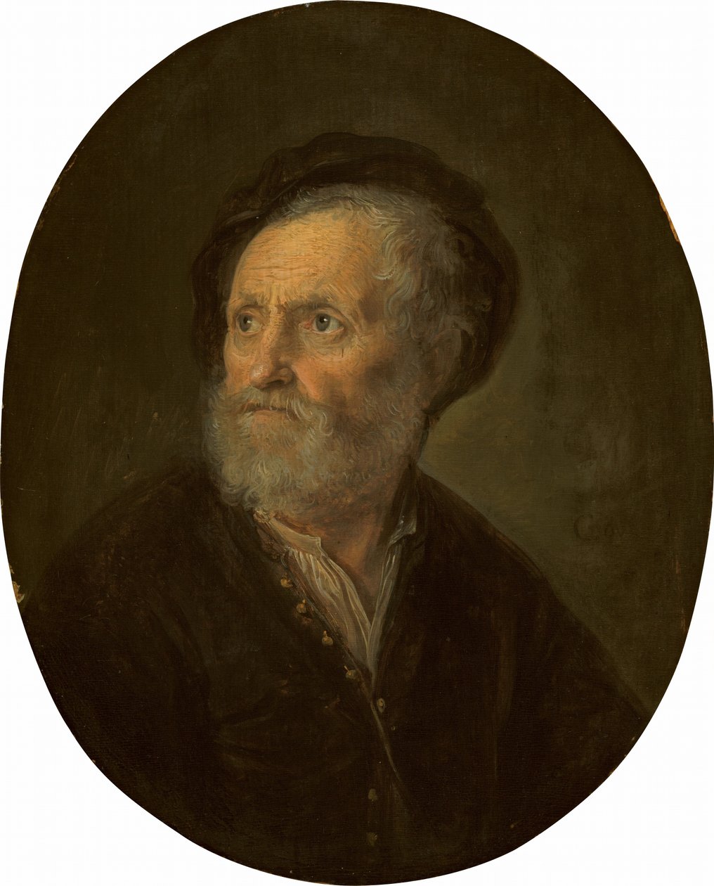 Busta vousatého muže od Gerrit Dou