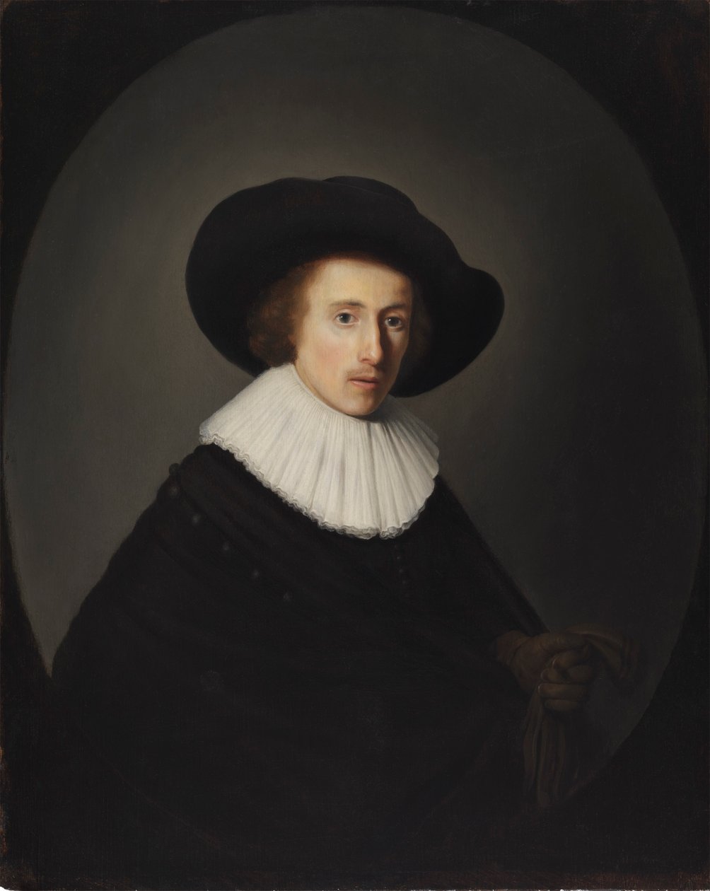 Portrét muže s kloboukem od Gerrit Dou