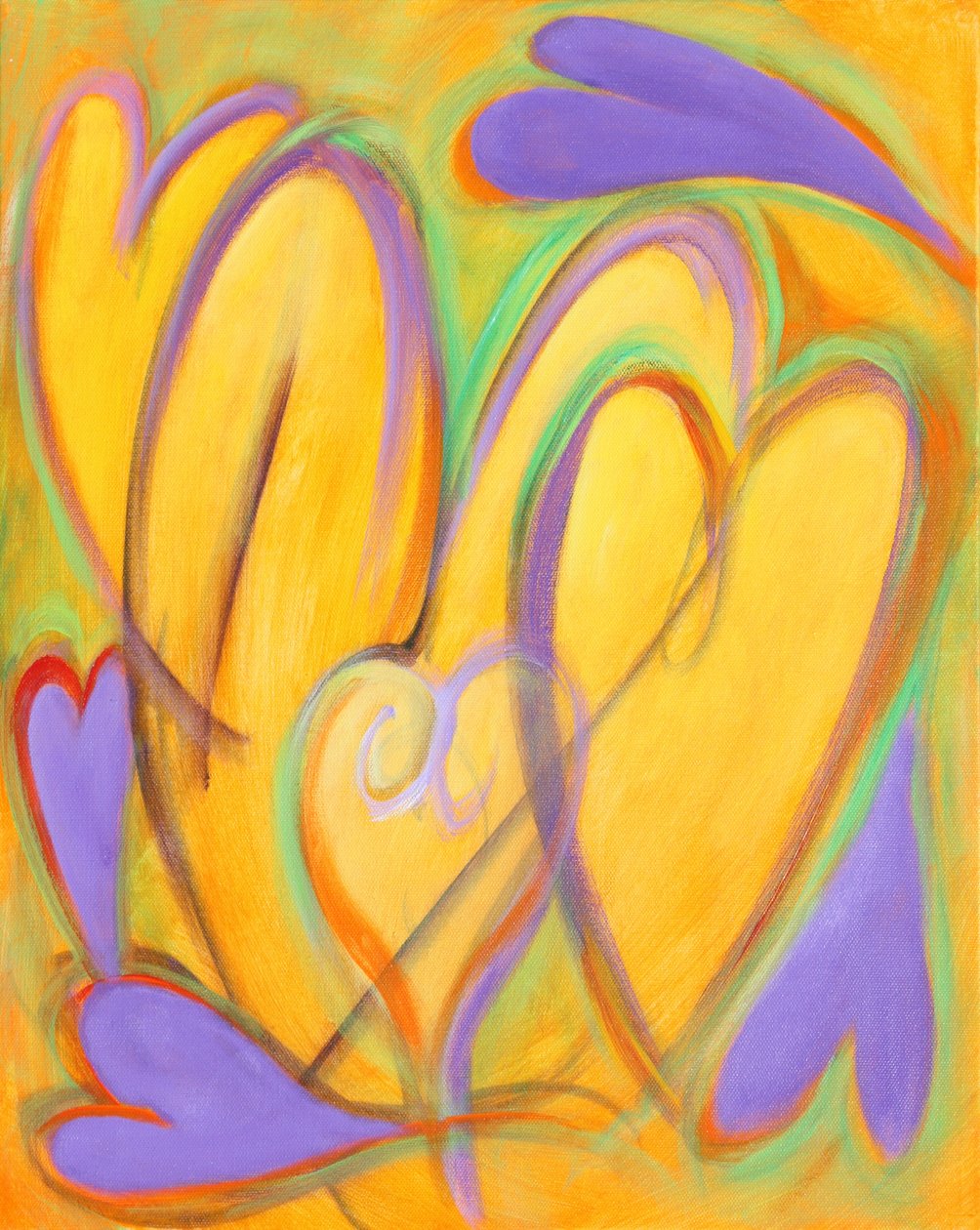 G Srdce 11, 2016 (akryl na plátně) od Gerrit Greve