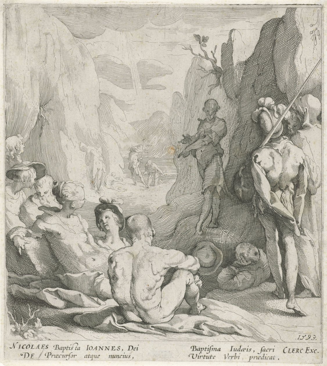 Kázání Jana Křtitele od Gerrit Pietersz. Sweelink