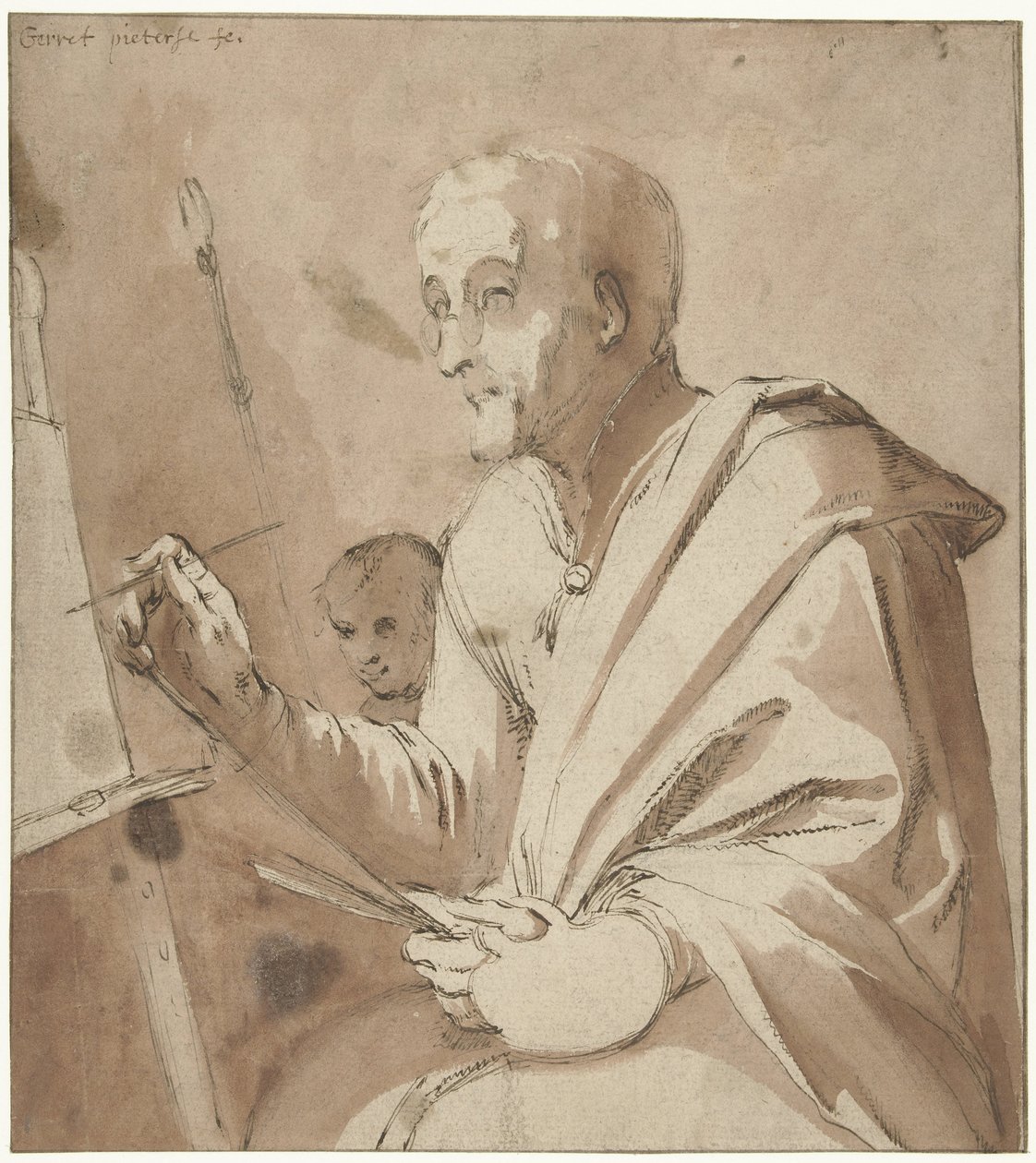 Malíř pro svůj stojan od Gerrit Pietersz. Sweelink