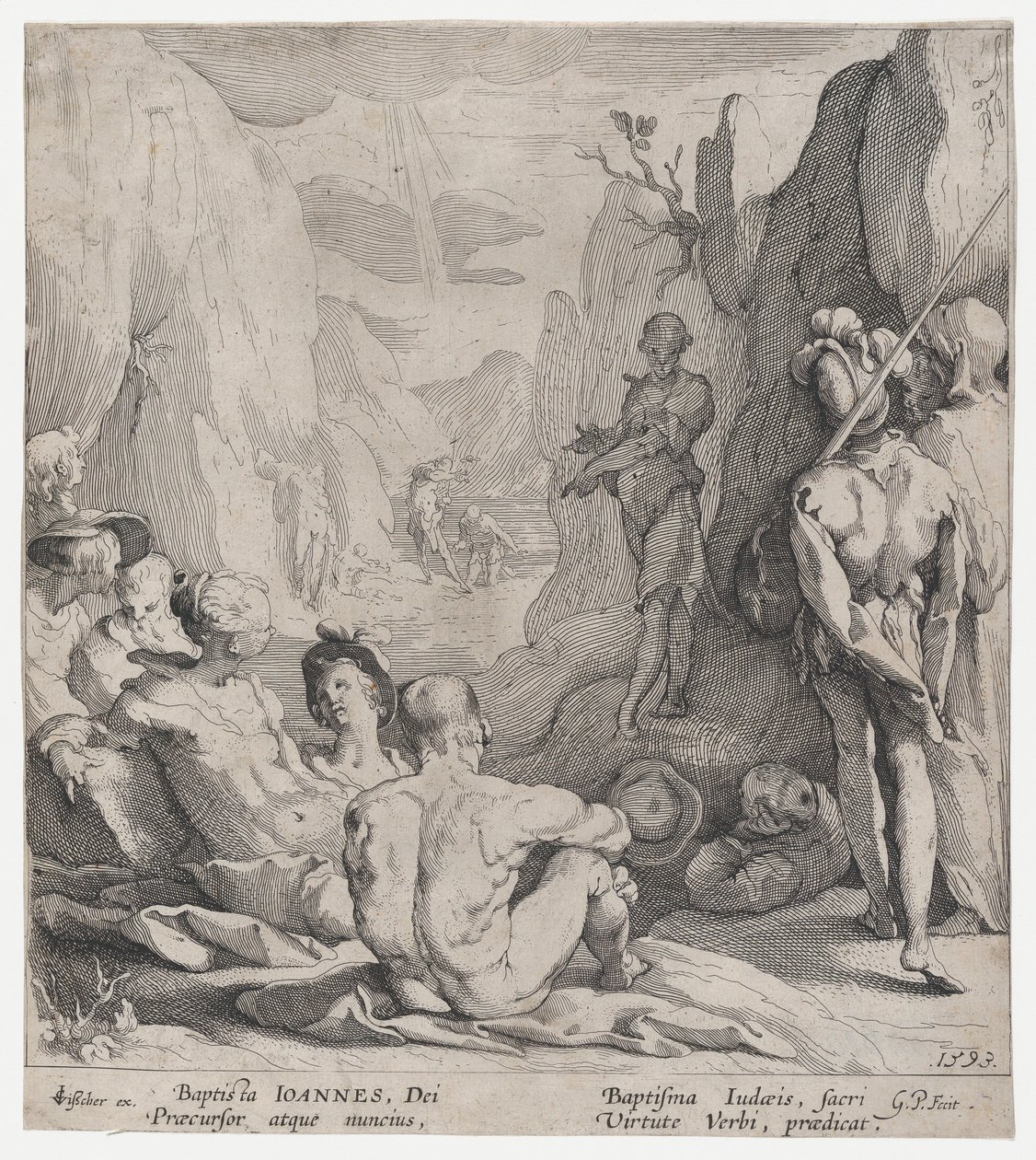 Kázání sv. Jana Křtitele, 1593. od Gerrit Pietersz Sweelink