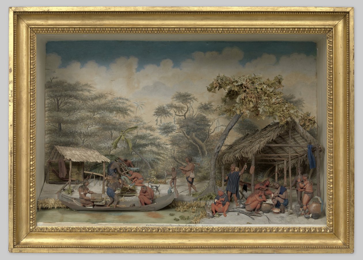 Diorama of a Carib Camp od Gerrit Schouten