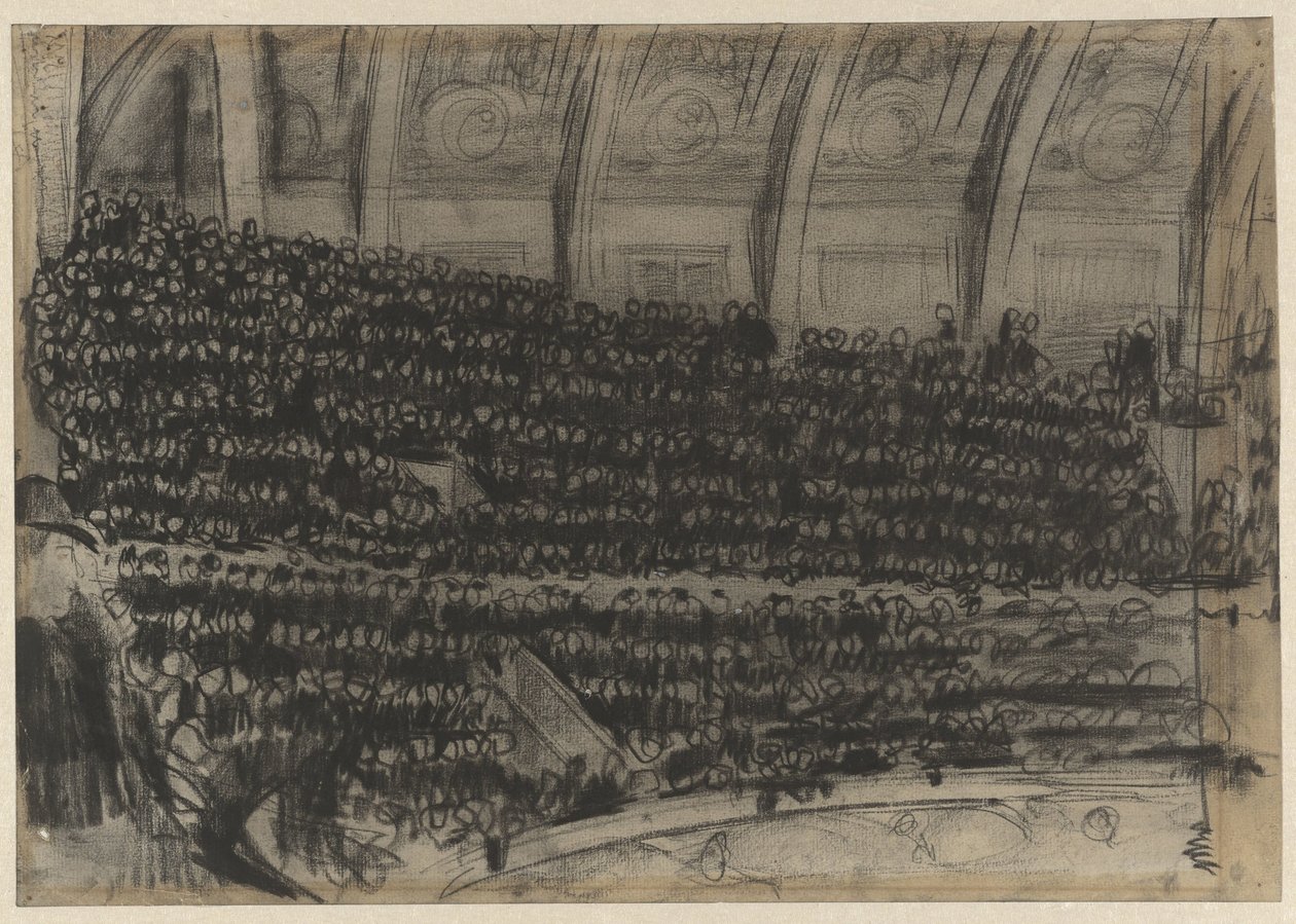 Diváci na tribunách Circus Carré od Gerrit Willem Dijsselhof