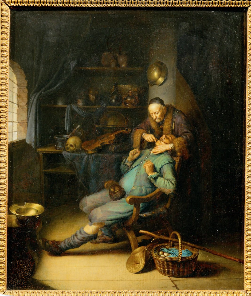 Zubař ... od Gerrit or Gerard Dou
