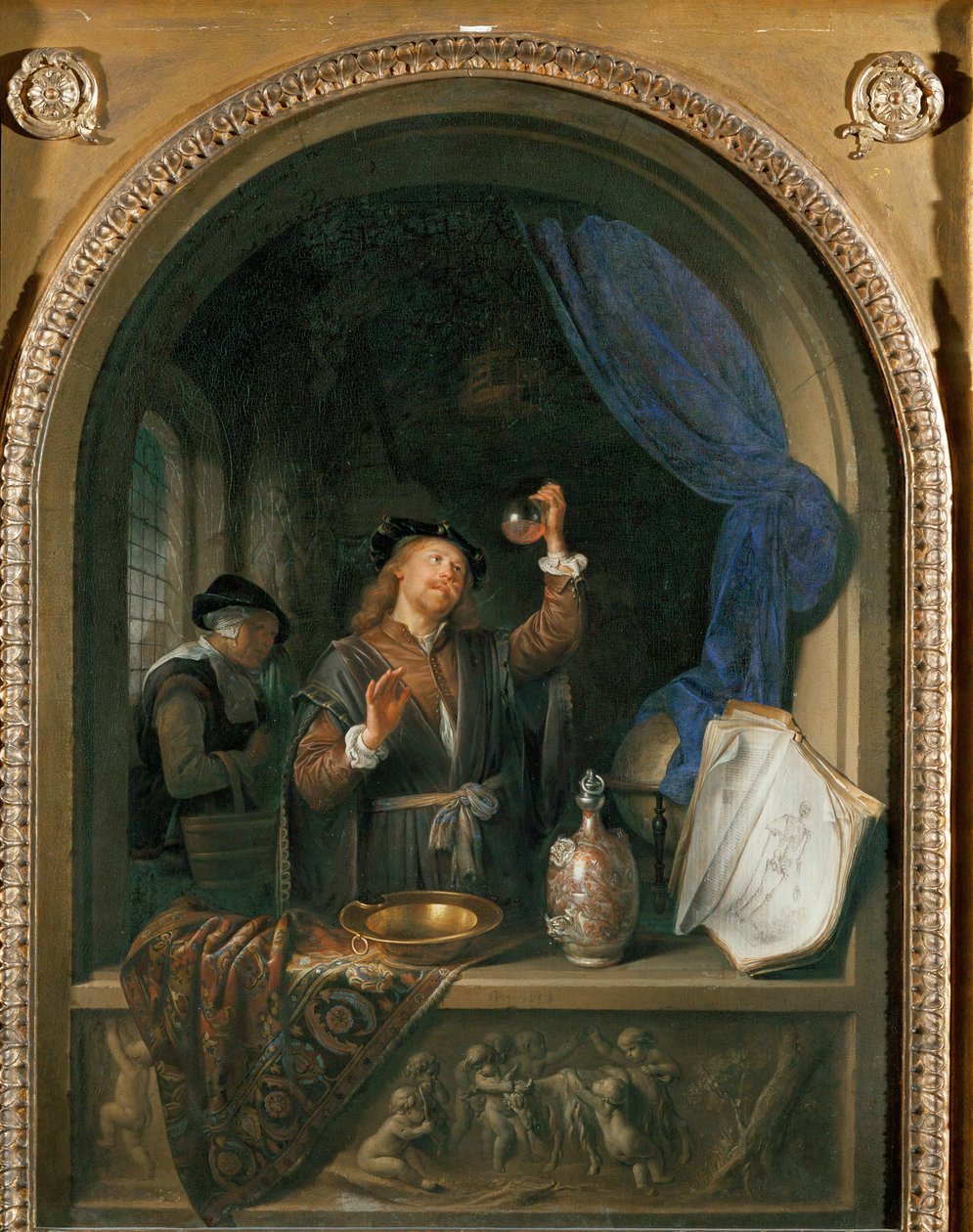 Lékař (malba na dubovém dřevě) od Gerrit or Gerard Dou