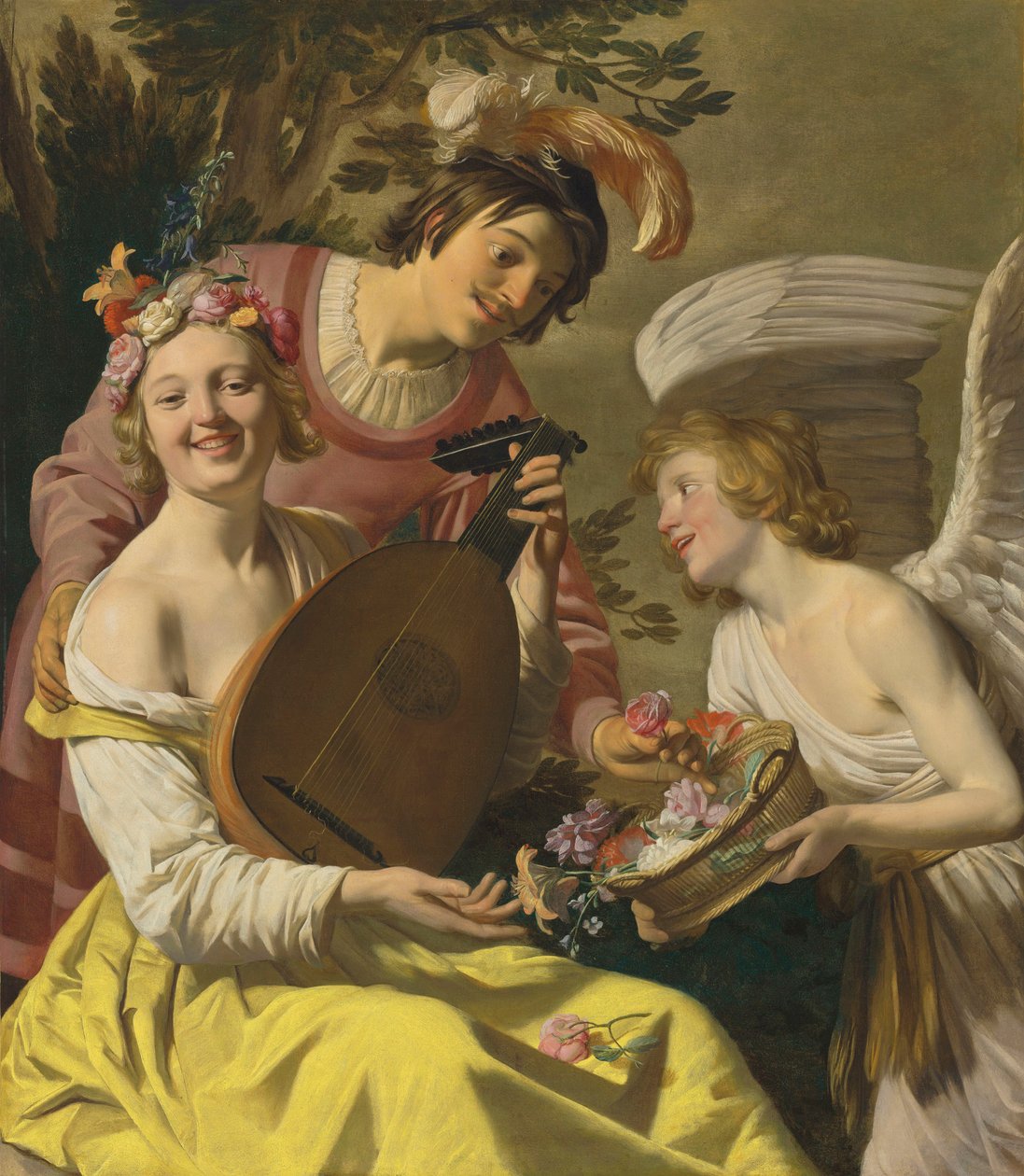 Alegorie lásky (olej na plátně) od Gerrit van Honthorst