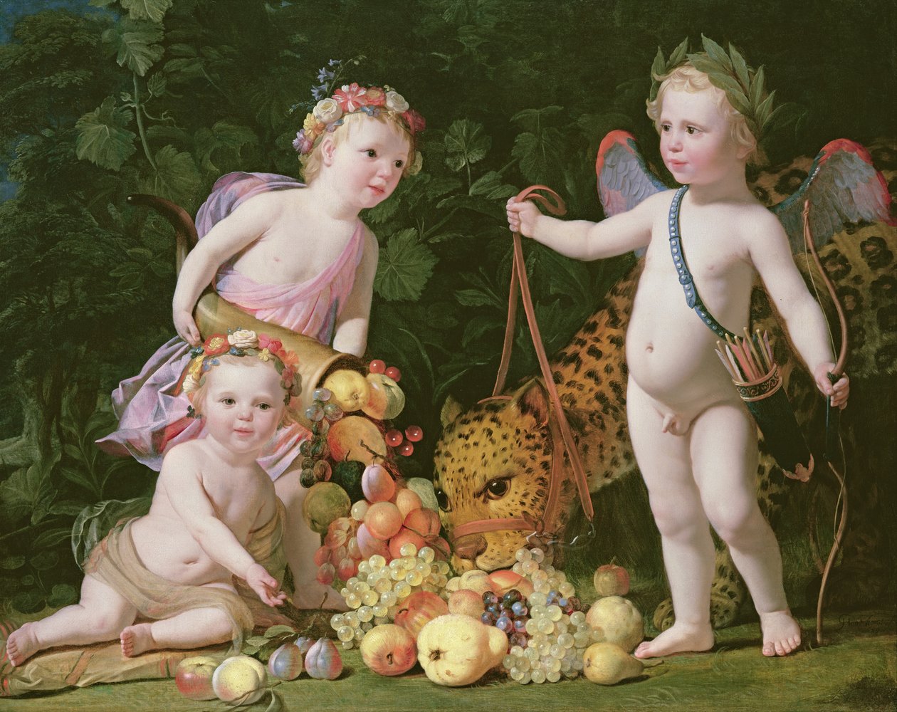 Alegorie míru a hojnosti, 1629 od Gerrit van Honthorst