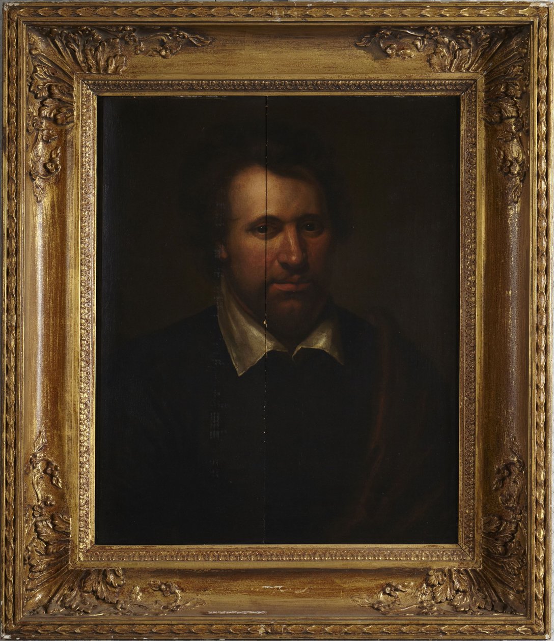 Ben Jonson (1573-1637) od Gerrit van Honthorst