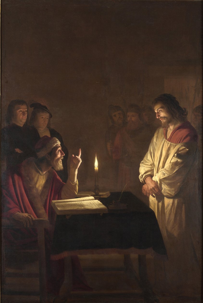 Kristus před veleknězem, c. 1617 od Gerrit van Honthorst