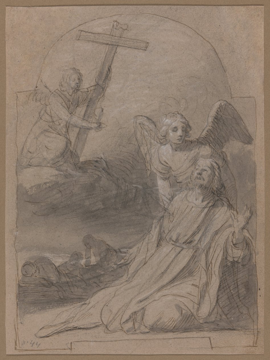 Kristus v zahradě Olivetské od Gerrit van Honthorst