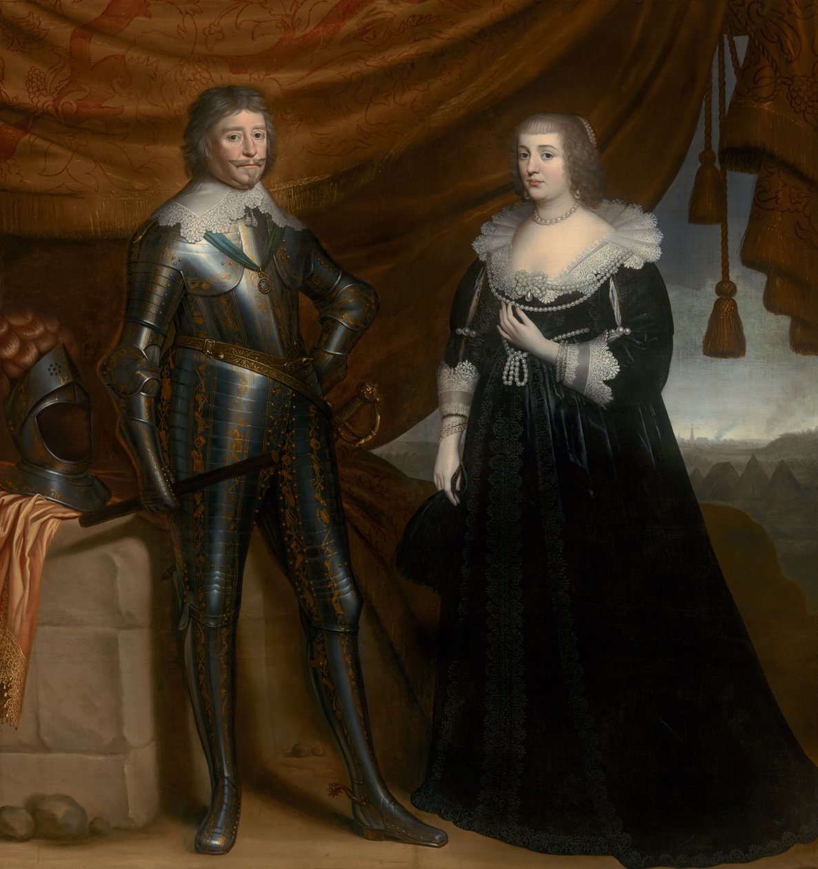 Frederik Hendrik a Amalia ze Solms-Braunfels, kolem 1637-8 od Gerrit van Honthorst