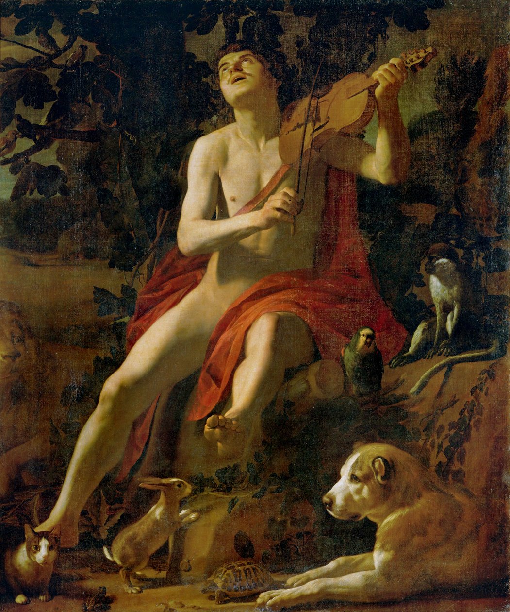 Orfeus (malba na plátně) od Gerrit van Honthorst