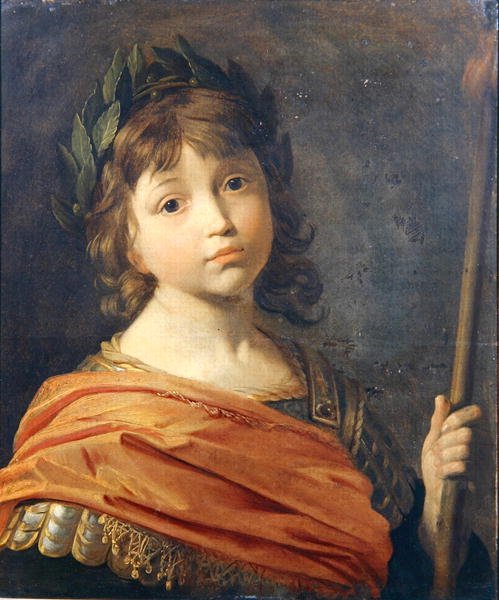 Princ Rupert (1619-82) jako chlapec jako Mars (olej na plátně) od Gerrit van Honthorst