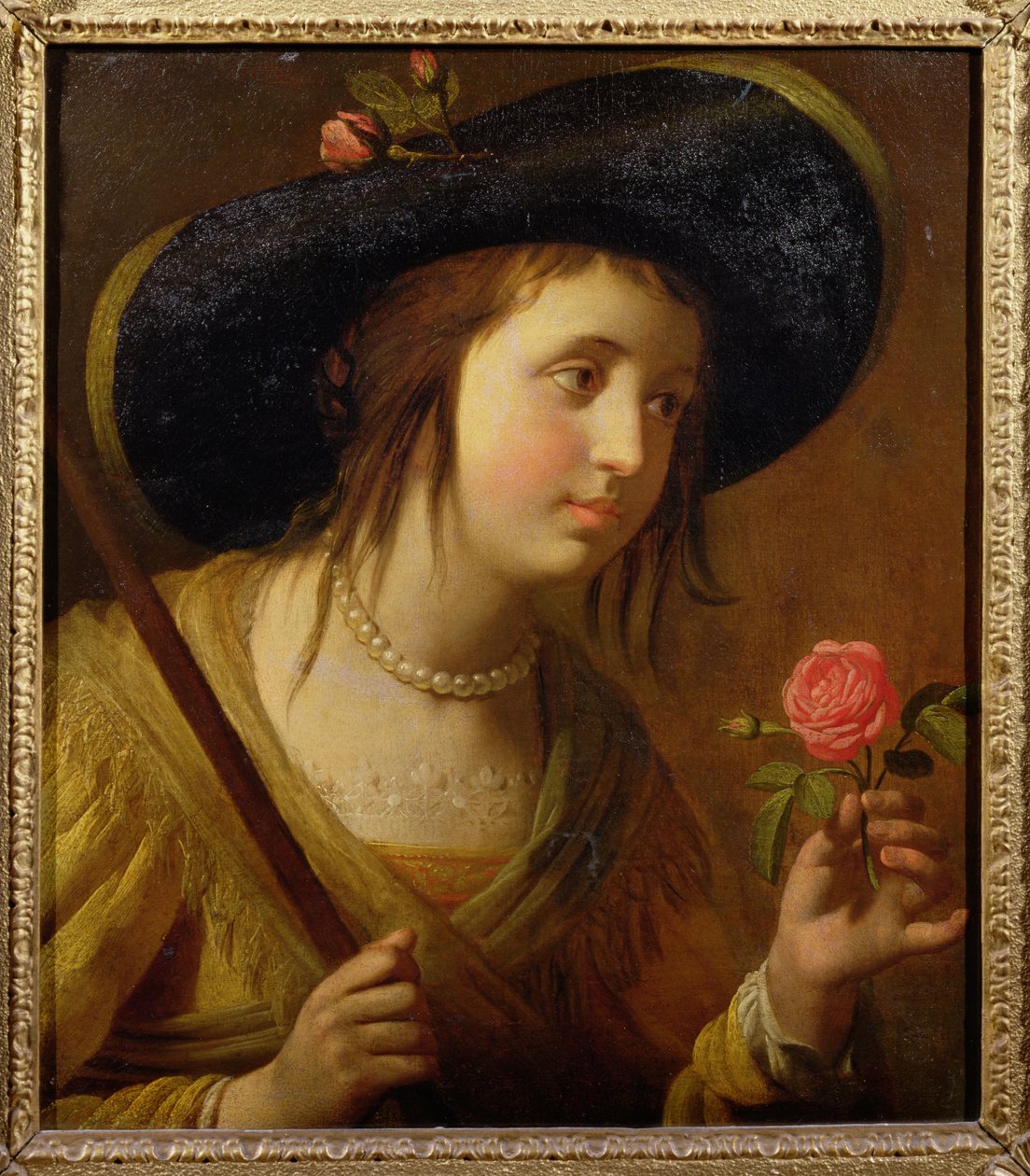 Princezna Žofie Česká (1630-1714), matka Jiřího I. jako pastýře od Gerrit van Honthorst