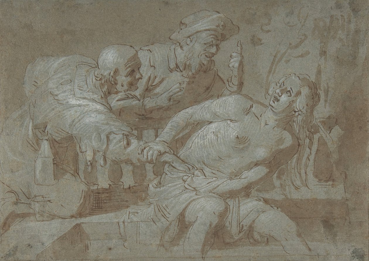 Susanna a starší, počátek 17.–polovina 17. století. od Gerrit van Honthorst