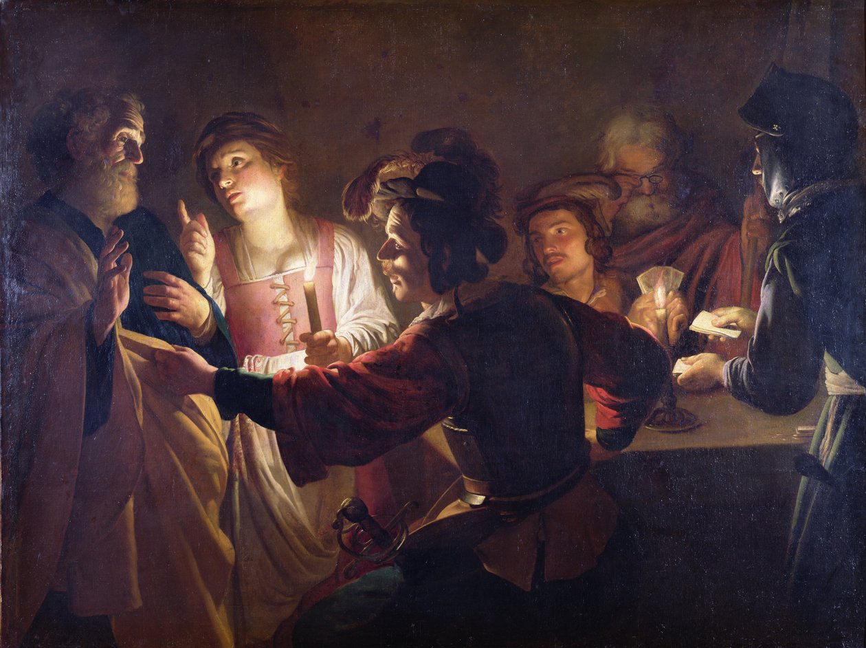 Zapření svatého Petra, kolem roku 1620 od Gerrit van Honthorst