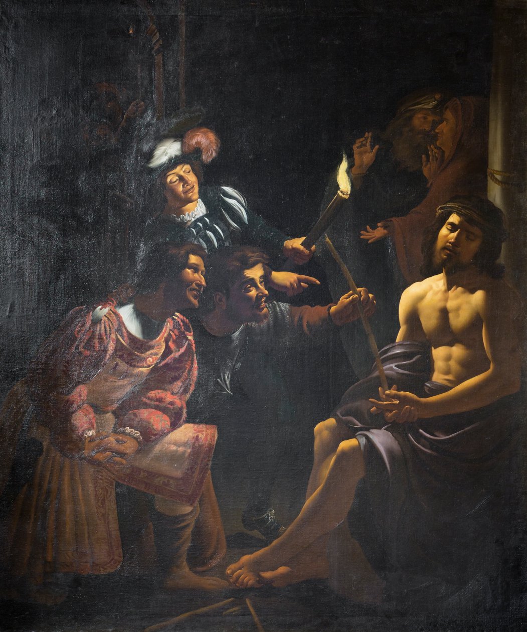 Zesměšňování Krista od Gerrit van Honthorst