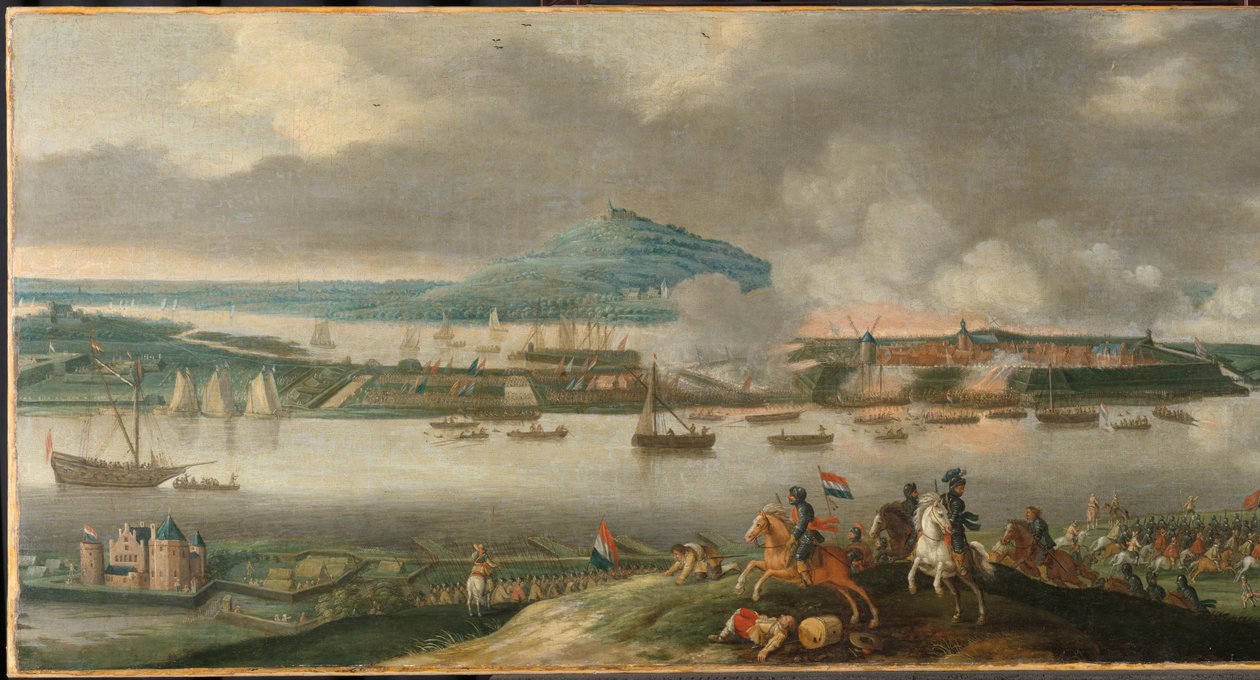 Obležení Schenkenschans v roce 1636 Obléhání Schenckenschans princem Frederickem Henrym, duben 1636 od Gerrit van Santen
