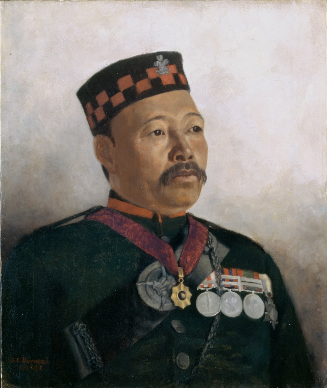 Subedar Major Jurvir Thap, 2. Gurkha Regiment, 1893 od Gertrude Ellen Burrard