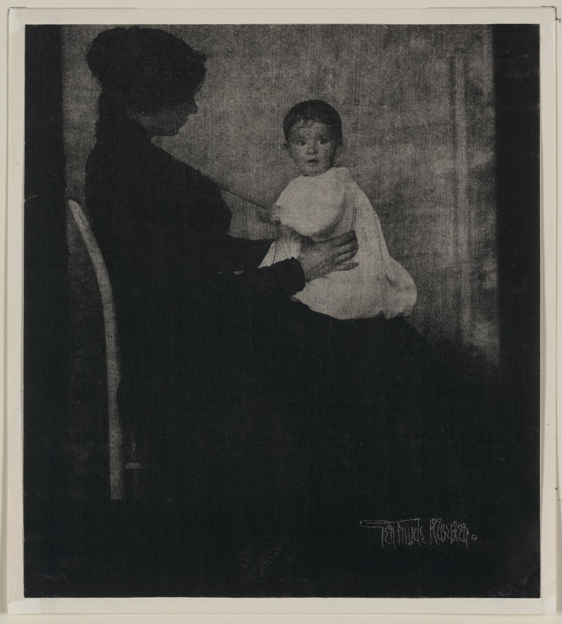 Portrét paní Wardové s dítětem od Gertrude Käsebier
