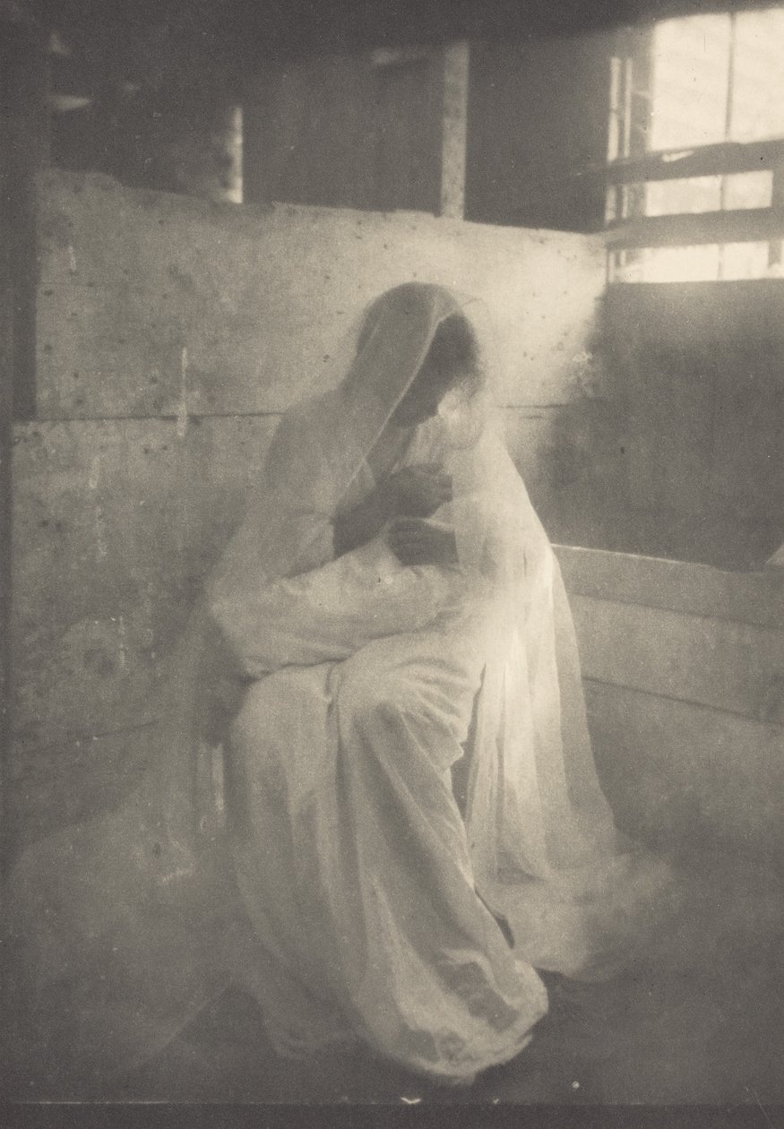Jesličky, kolem roku 1900 (foto) od Gertrude Käsebier