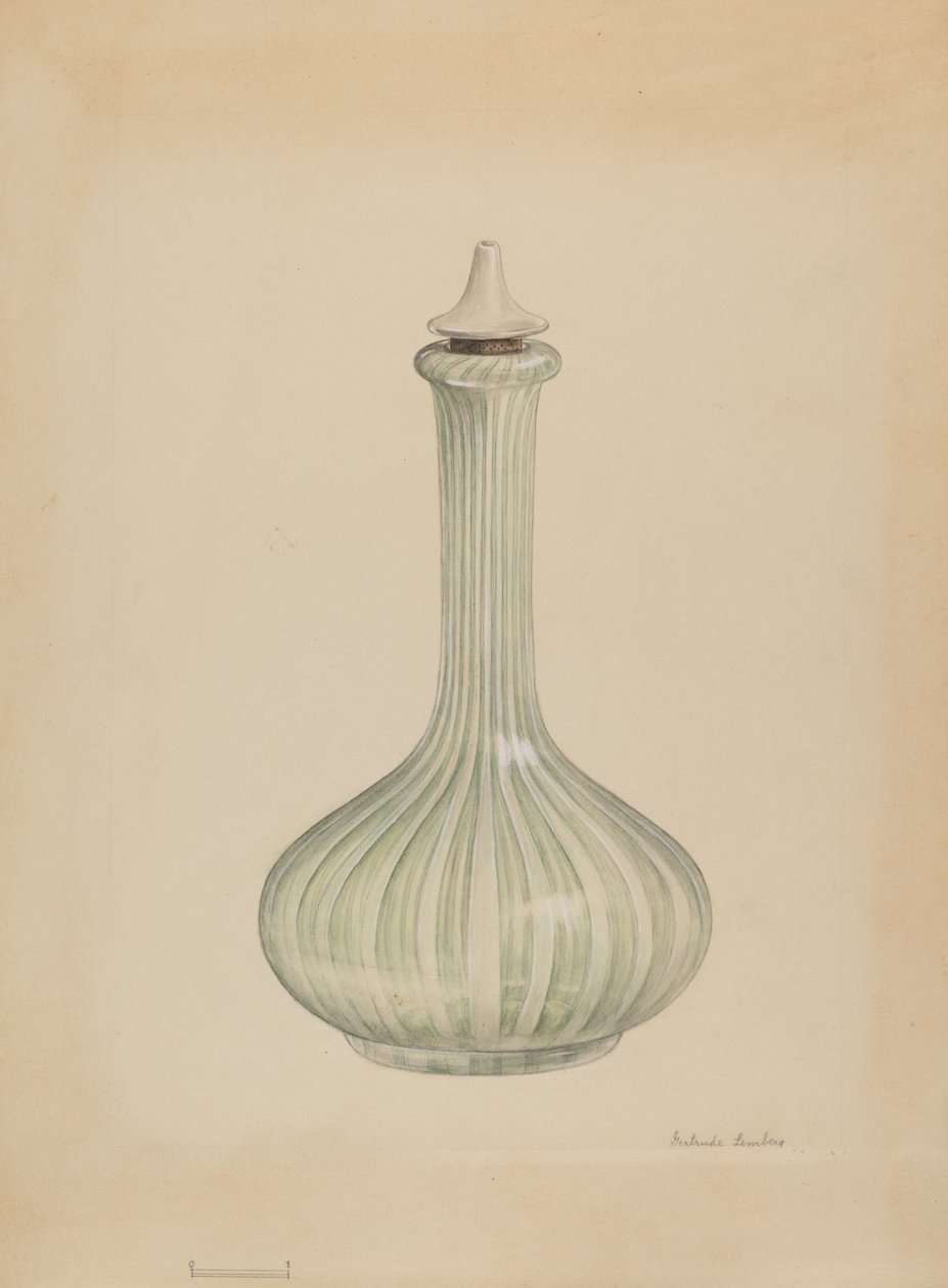 Barber Shop Bottle, c. 1936. od Gertrude Lemberg
