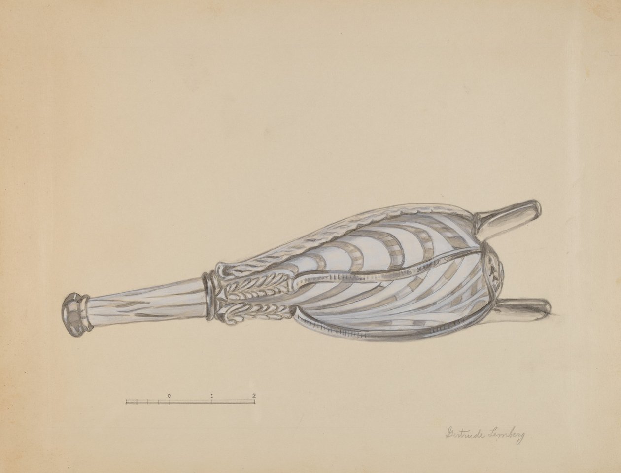 Láhev Bellows, c. 1936. od Gertrude Lemberg