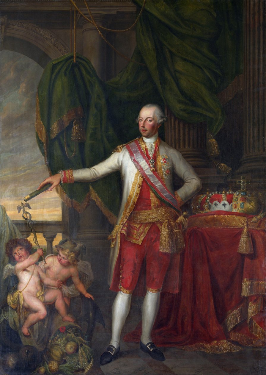 Josef Lotrinský, jako císař Římanů, Josef II. - Portrét císaře Josefa II. (1741-1790) - Pelichy, Gertruda Cornelie Marie de (1743-1825) - Druhá polovina 18. stol. - Olej na plátně - Groeningemuseum, Bruggy od Gertrude de Pelichy