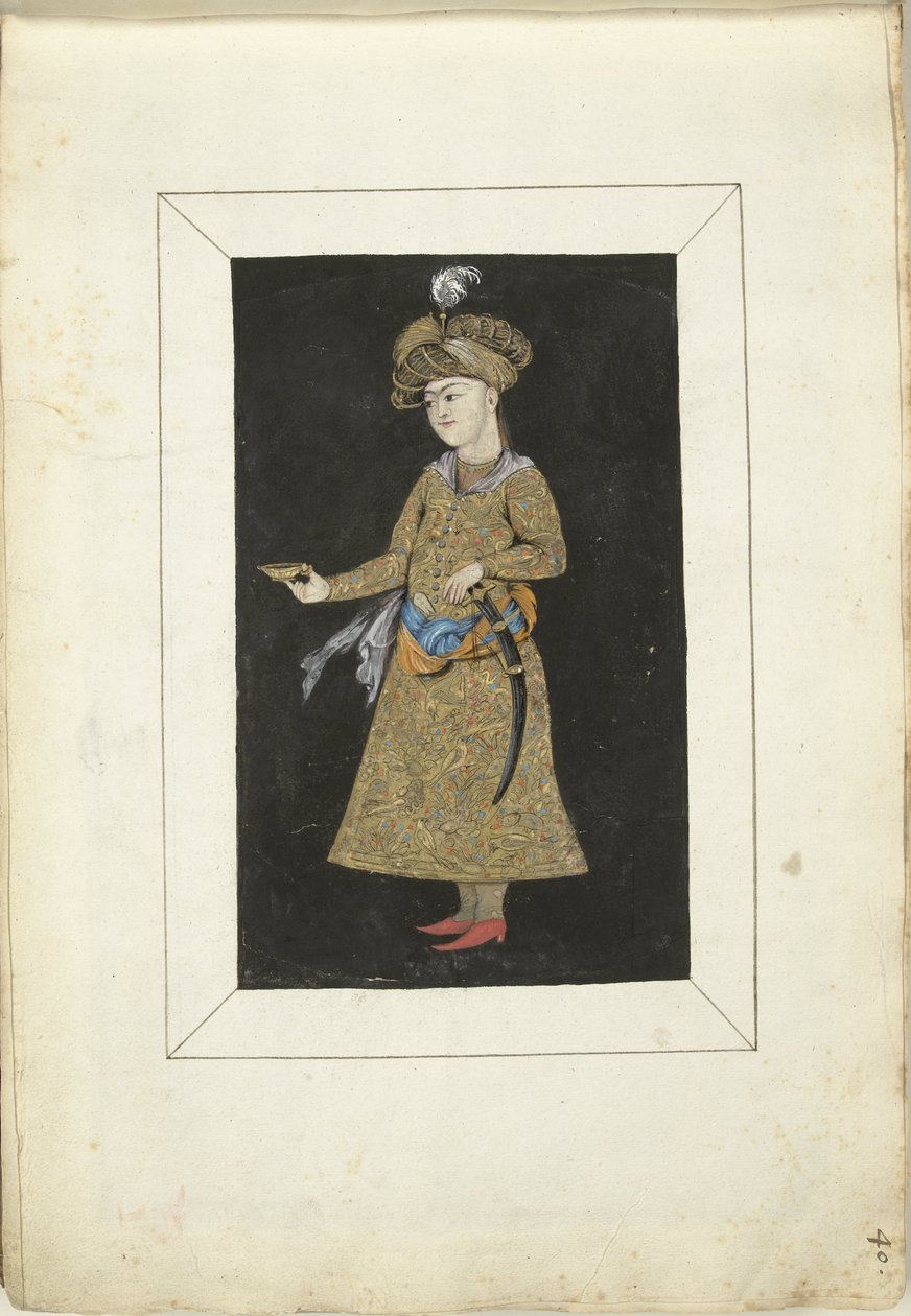 Perská miniatura od Gesina ter Borch (possibly)