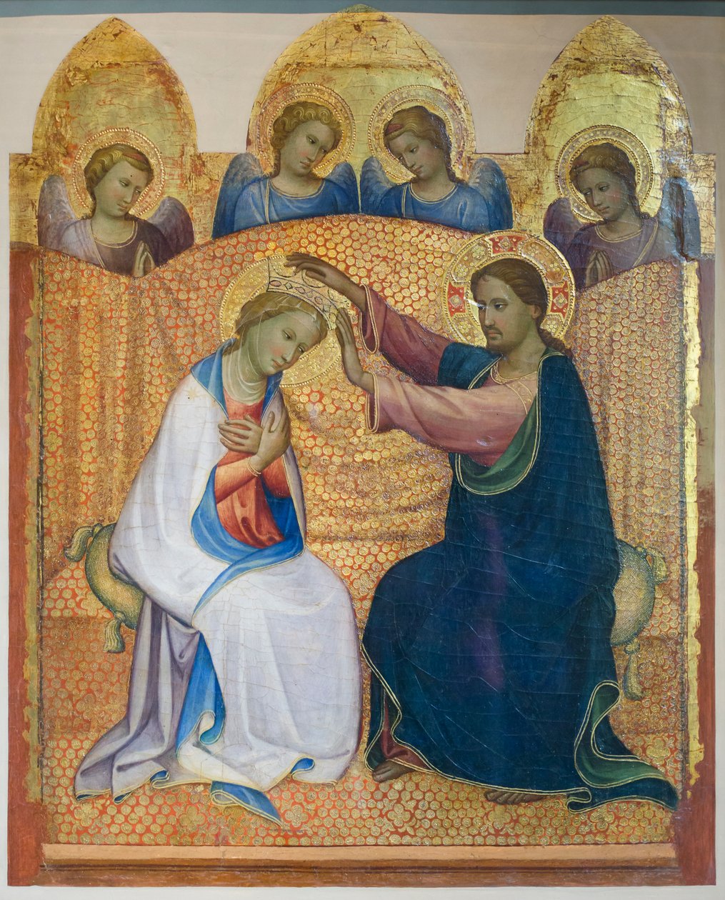 Korunovace Panny Marie s anděly, asi 1404 (tempera a plátkové zlato na desce) od Gherardo Starnina