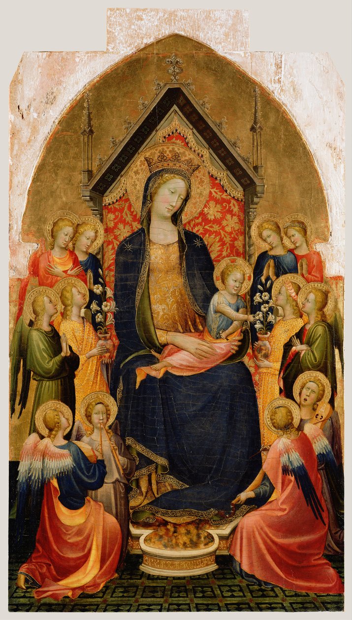 Madonna a dítě s hudebními anděly, c.1410 od Gherardo Starnina