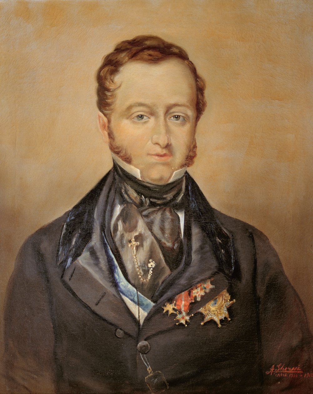 Portrét zvaného Jose Maria Queipo del Llano Ruiz de Saravia (1768-1843) hrabě z Toreno od Ghersi (after)