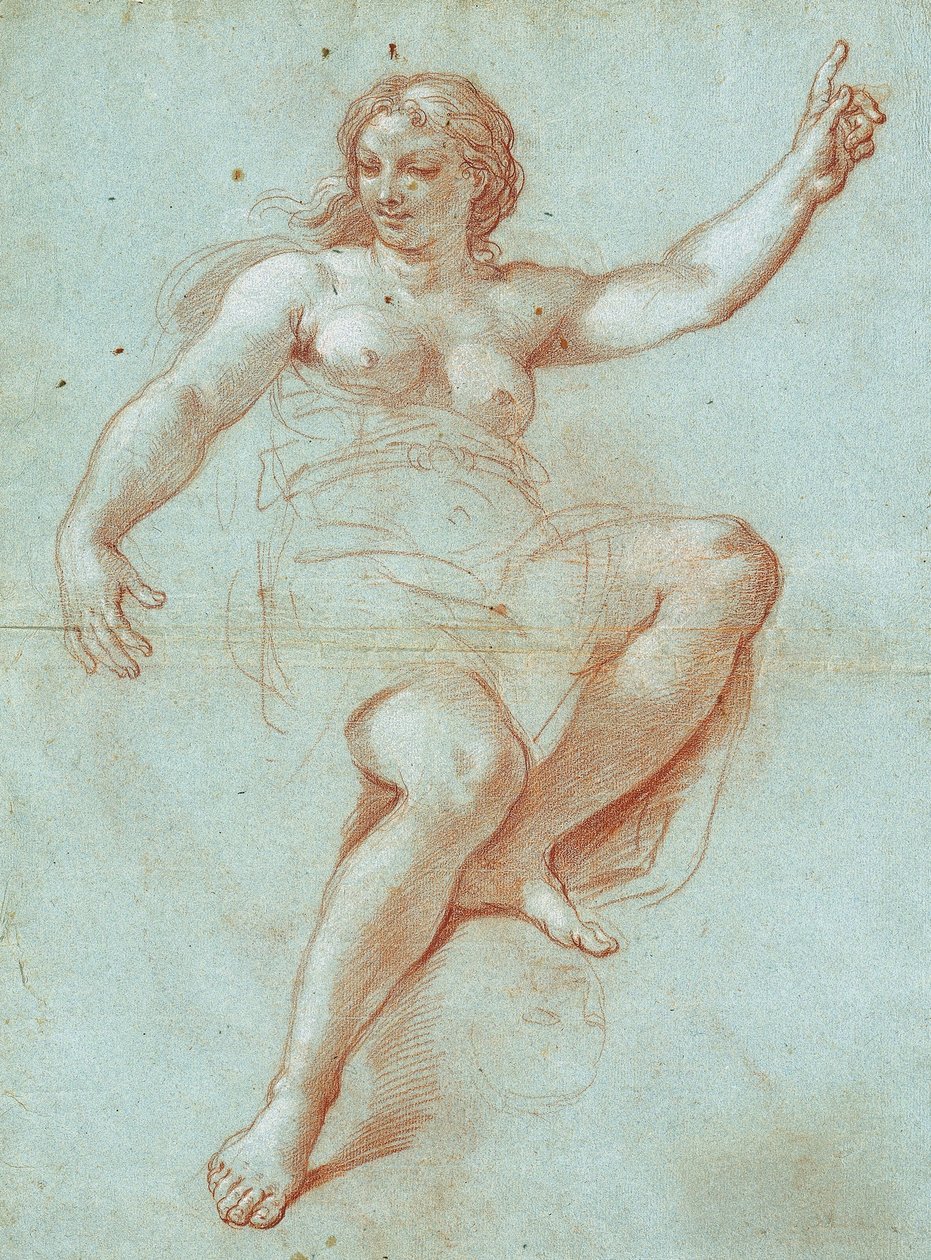 Studie pro postavu Aurory od Giacinto Calandrucci