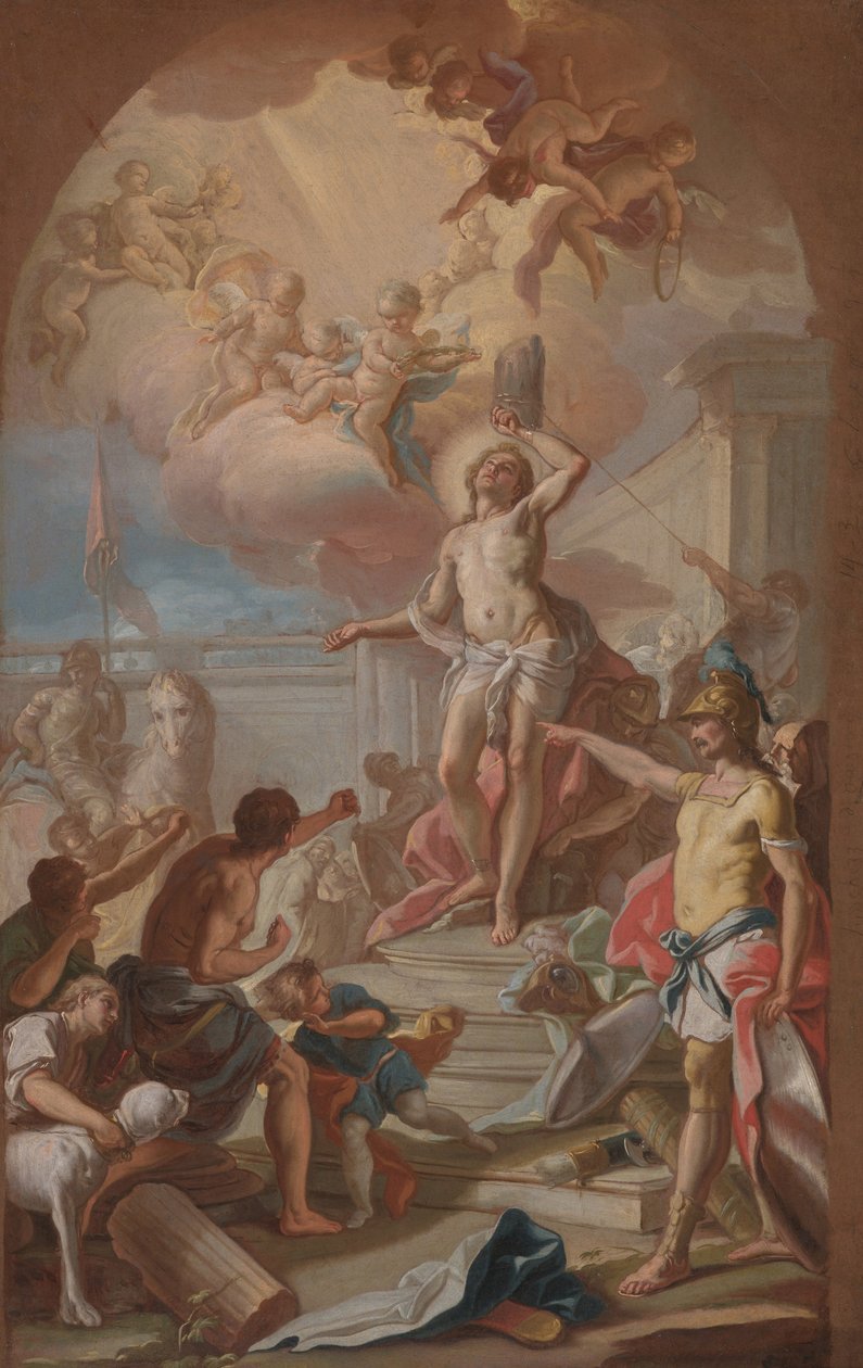 Umučení sv. Šebestiána, kolem roku 1780 (olej na plátně) od Giacinto (attr. to) Diana