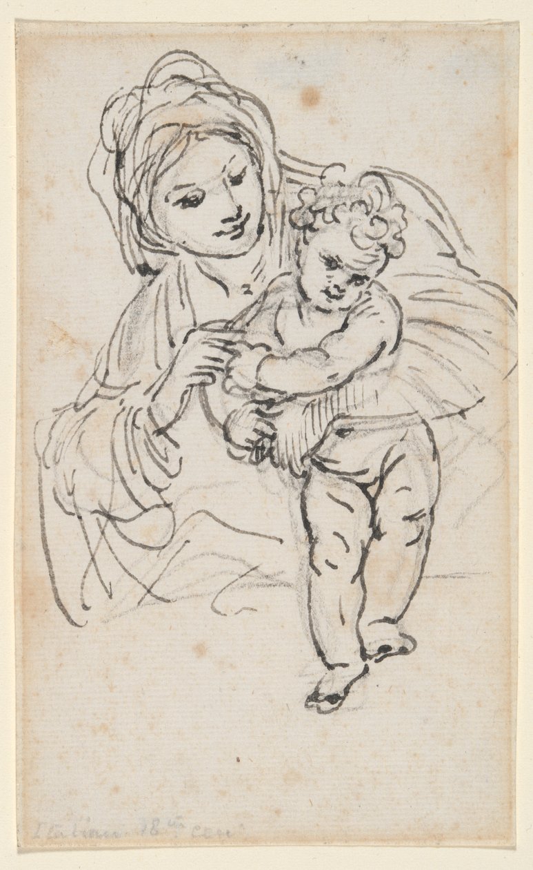 Madonna a dítě od Giacinto Calandrucci