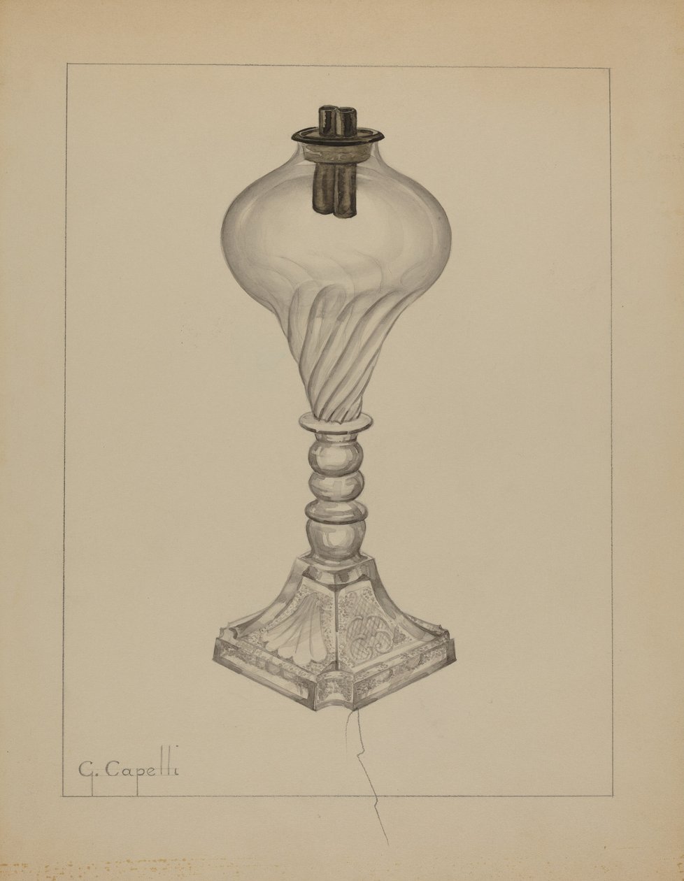 Lampa, c. 1937. od Giacinto Capelli