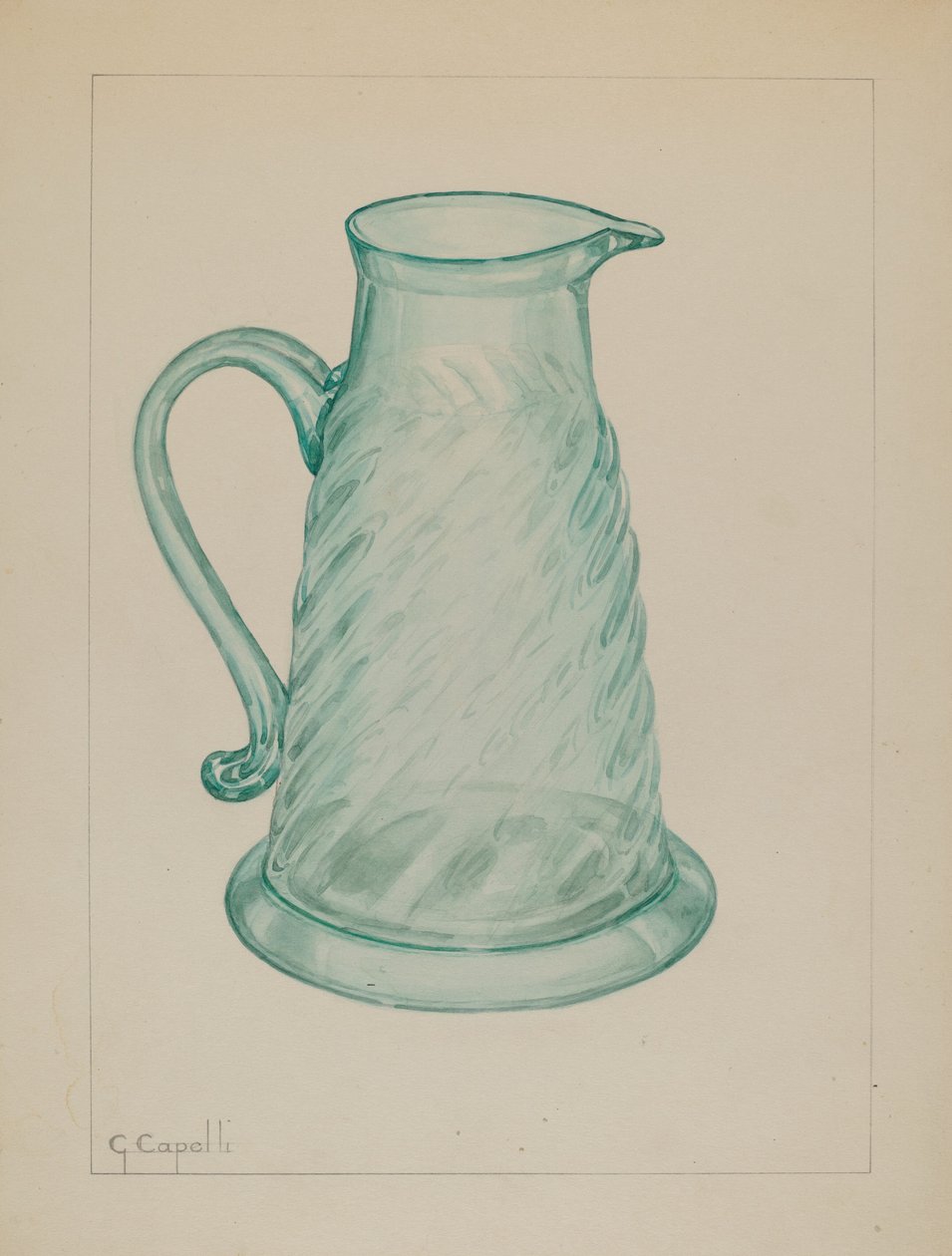 Melasový džbán, c. 1937. od Giacinto Capelli