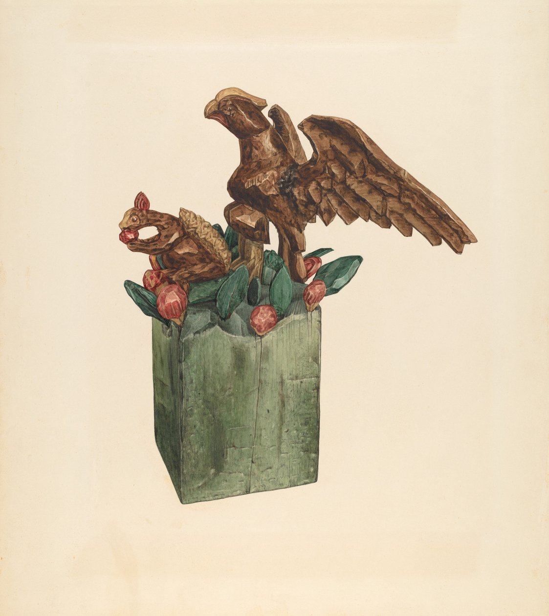 Veverka a orel, c. 1939. od Giacinto Capelli