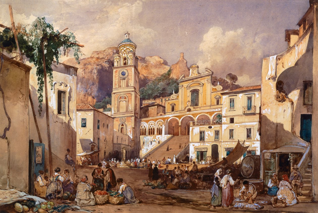 Katedrála v Amalfi od Giacinto Gigante
