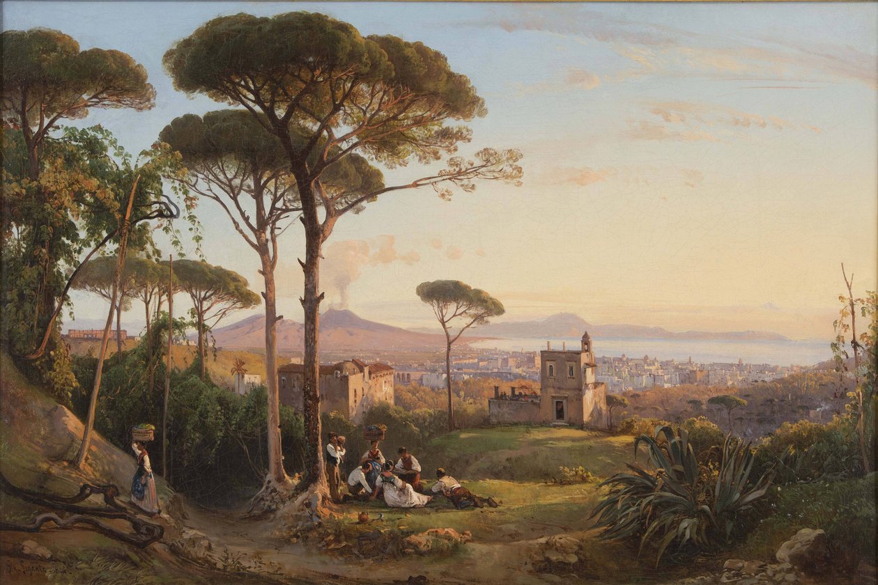 Pohled na Neapol z La Conocchia, 1844. od Giacinto Gigante