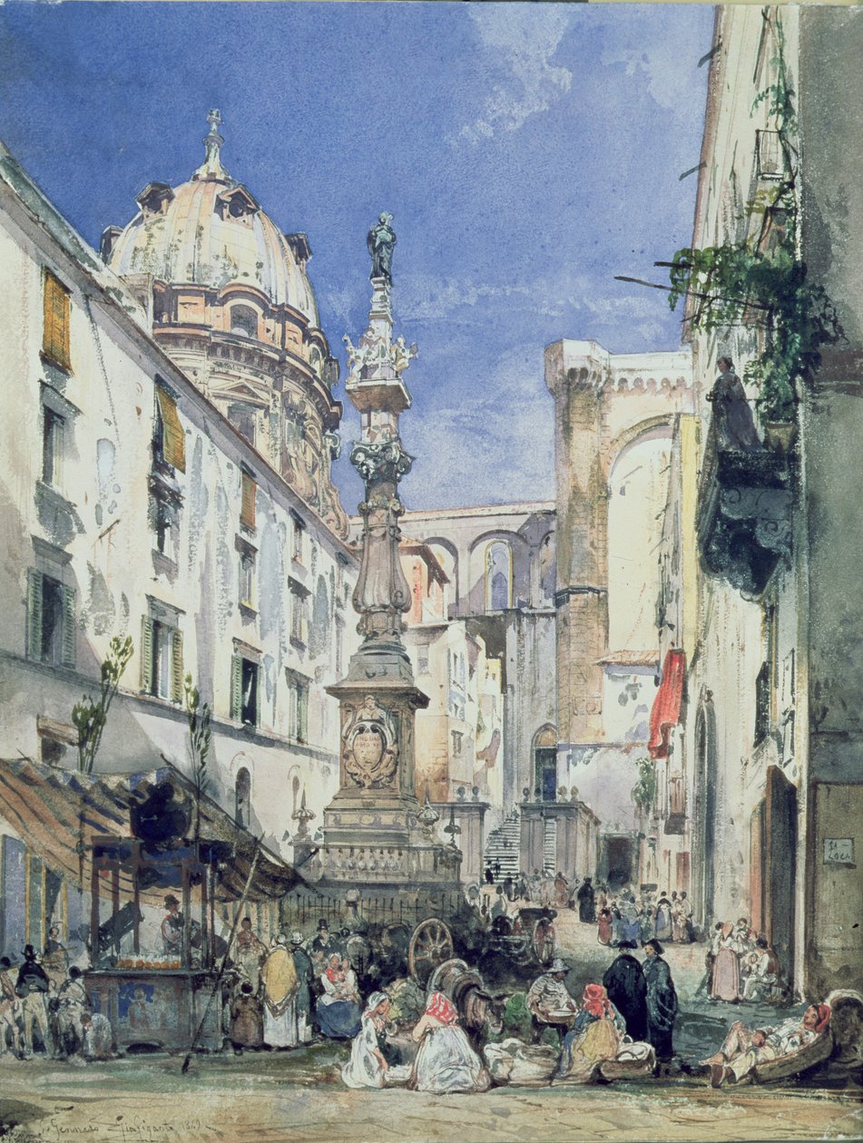 Piazzetta Riario Sforza, 1849 od Giacinto Gigante
