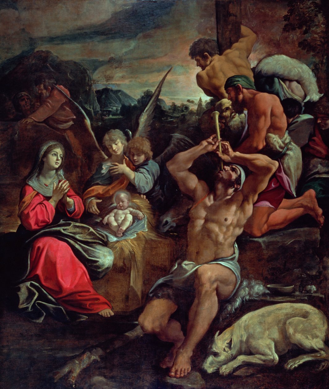 Klanění pastýřů od Giacomo Cavedone