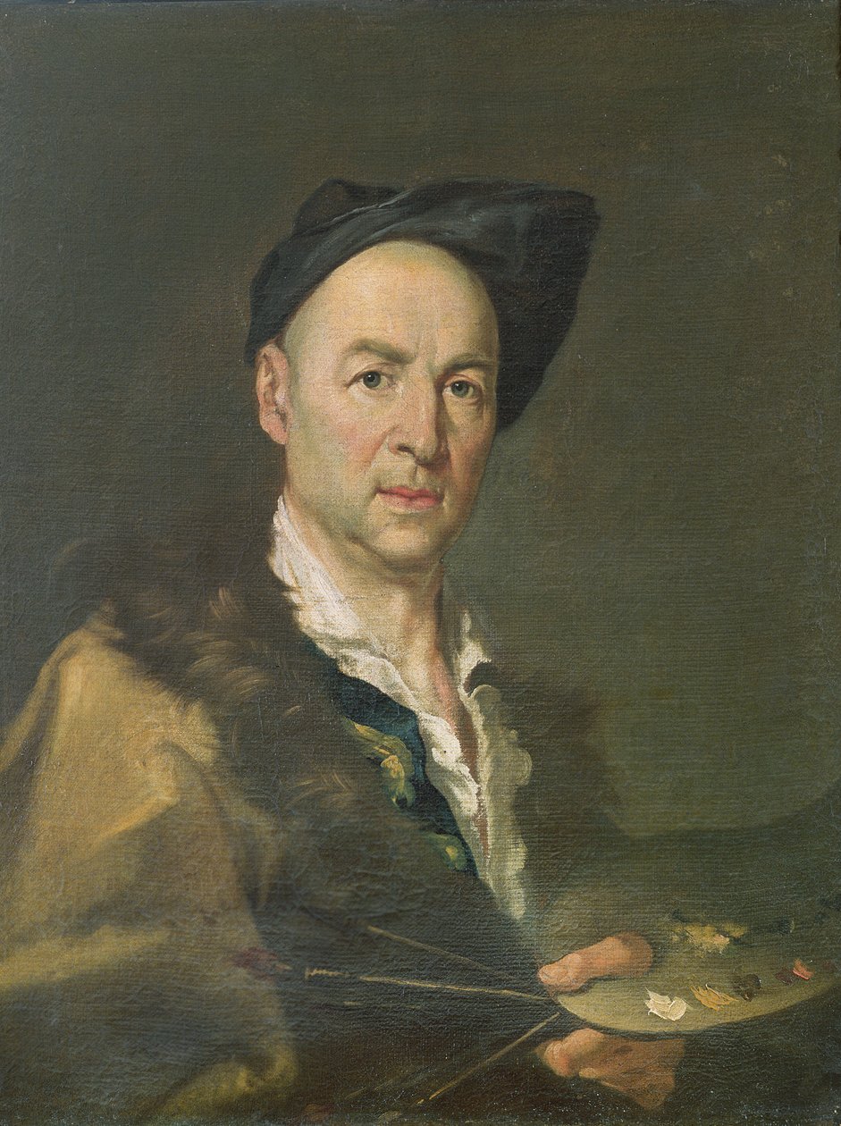 Portrét malíře, 1745-1755 od Giacomo Ceruti