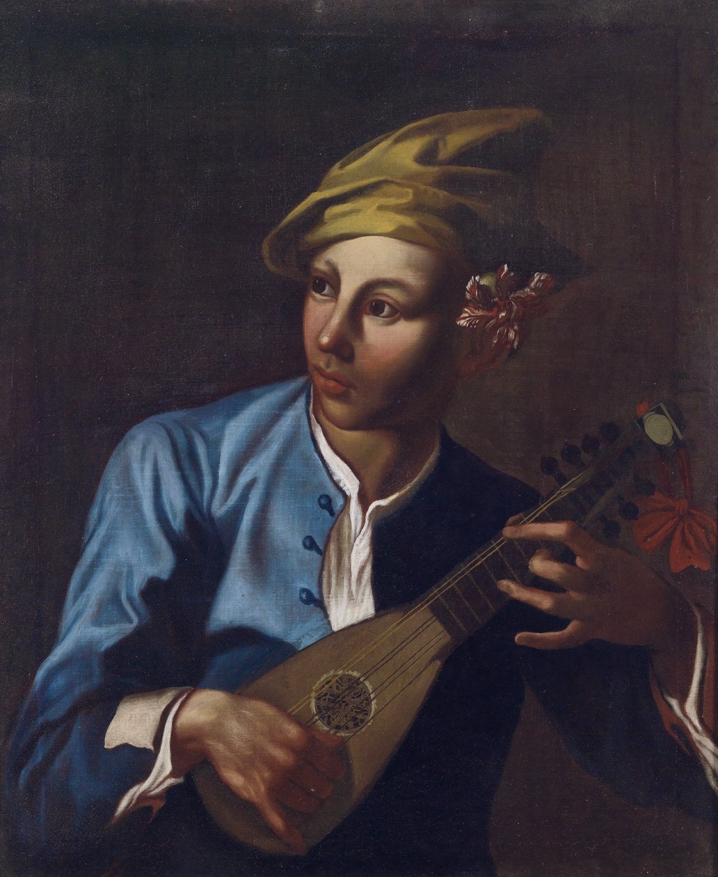 Hráč na mandolínu od Giacomo Francesco Cipper