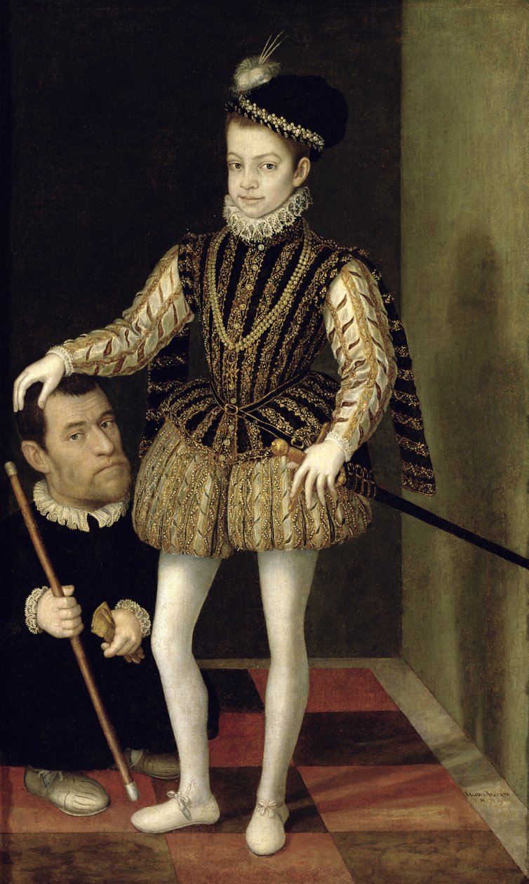 Portrét Carlo Emanuele I. (1562-1630) vévoda Savojský, kolem roku 1570 od Giacomo Vighi