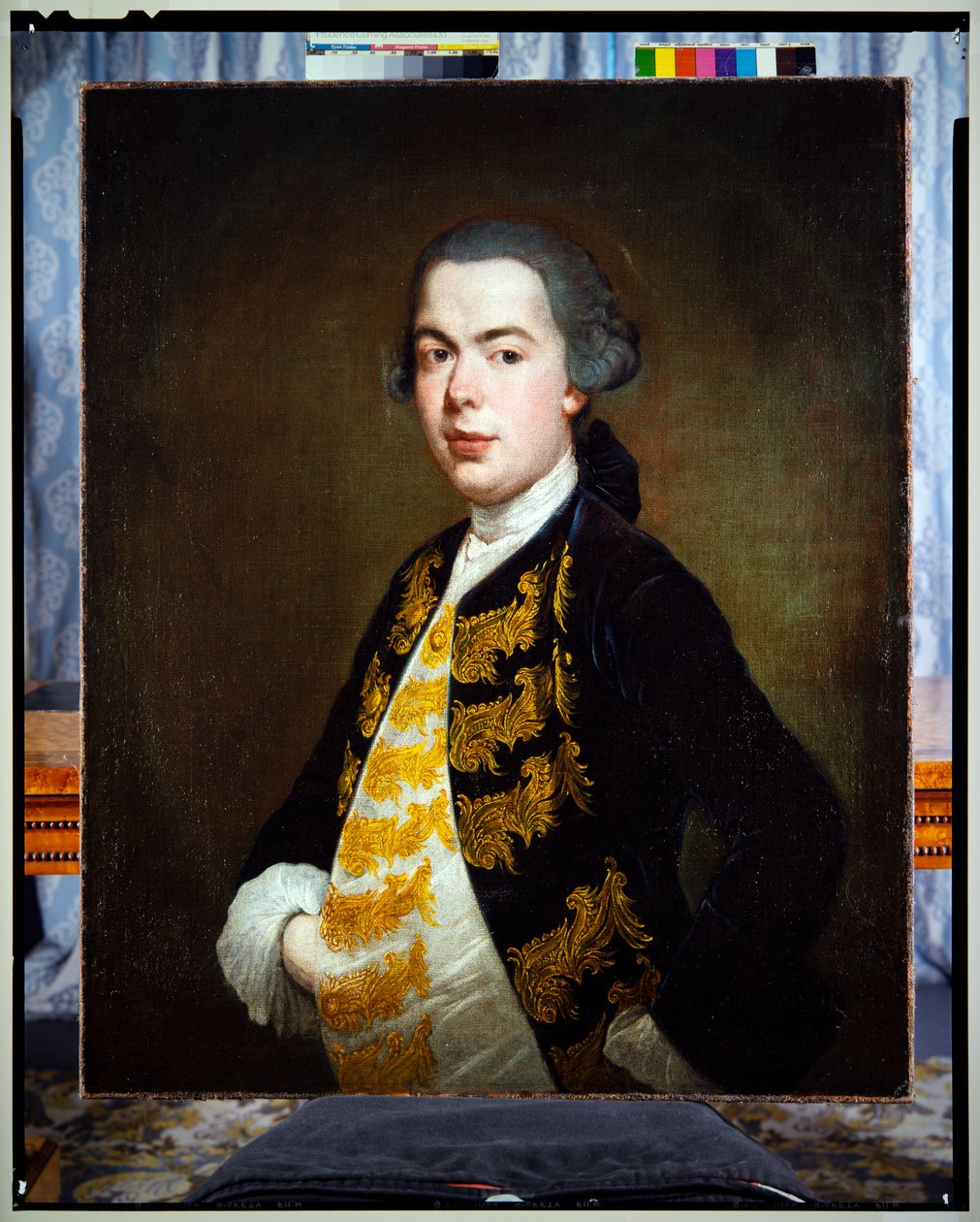 Poloviční portrét mladého muže, kolem roku 1750 (malba) od Giacomo (1698 1767) Ceruti