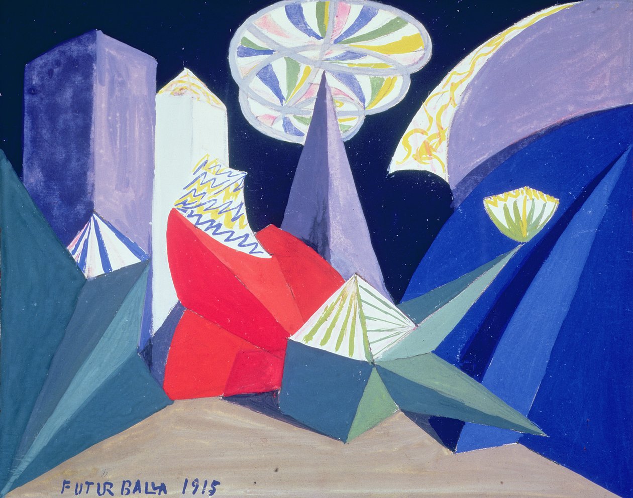 Ohňostroje od Giacomo Balla
