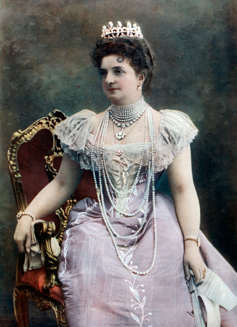 Margherita Savojská, královna choť Itálie, konec 19.-začátek 20. století od Giacomo Brogi